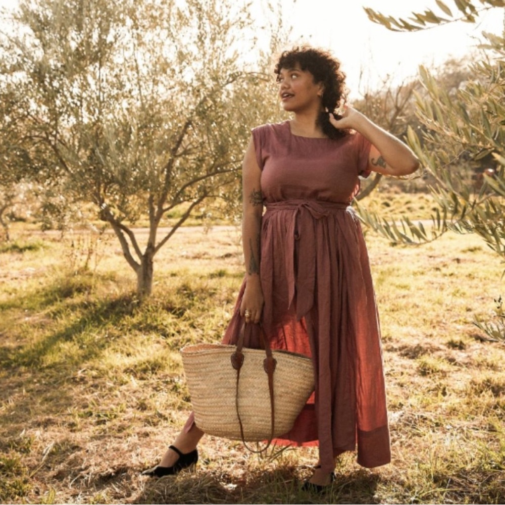 Dôen Pacifica Dress in Plum (XS) NWOT